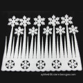 Foam Snow Flakes & Icicles Christmas Background Layout Decorations